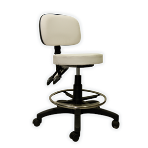 כסא פנאומטי עגול עם משענת